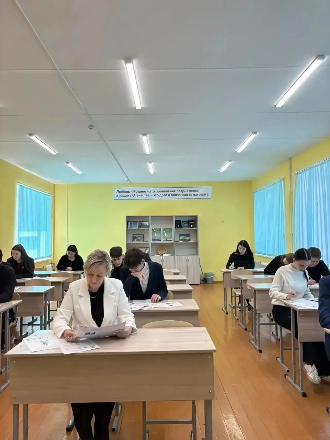 Гимназиядә "Җиңү диктанты" акциясенә кушылдылар