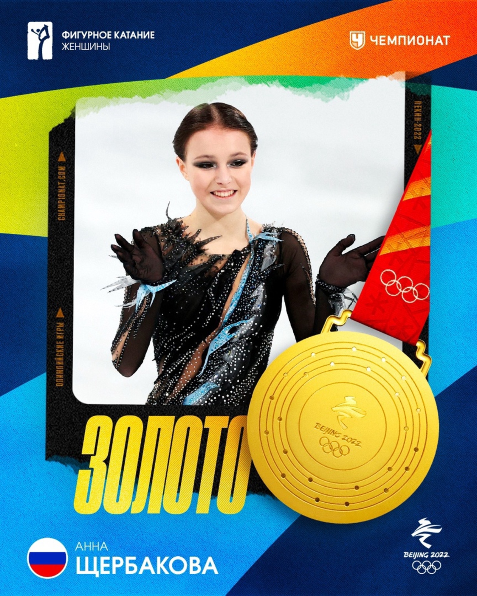 Анна Щербакова – олимпийская чемпионка!