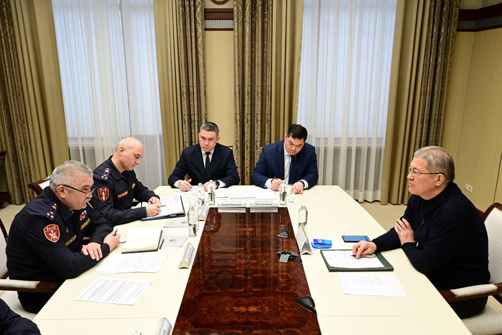 Встреча с врио начальника Управления Росгвардии по Башкортостану Рустамом