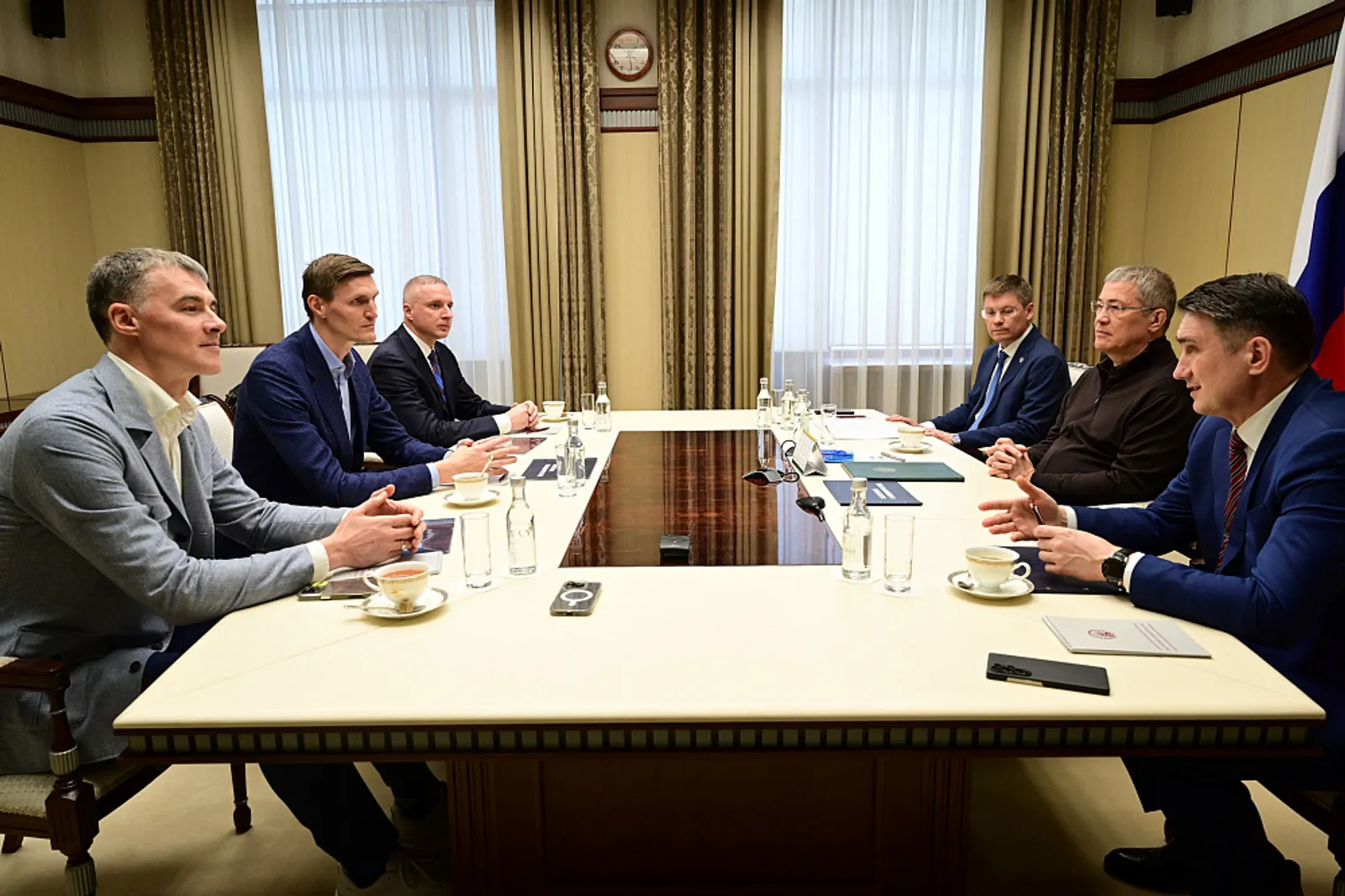 Встреча с президентом Российской федерации баскетбола Андреем Кириленко