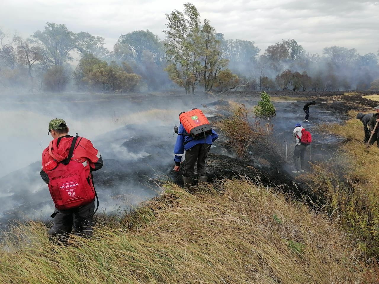 Добровольцев, помогающих в тушении лесных пожаров в Башкирии поддержал УМКК