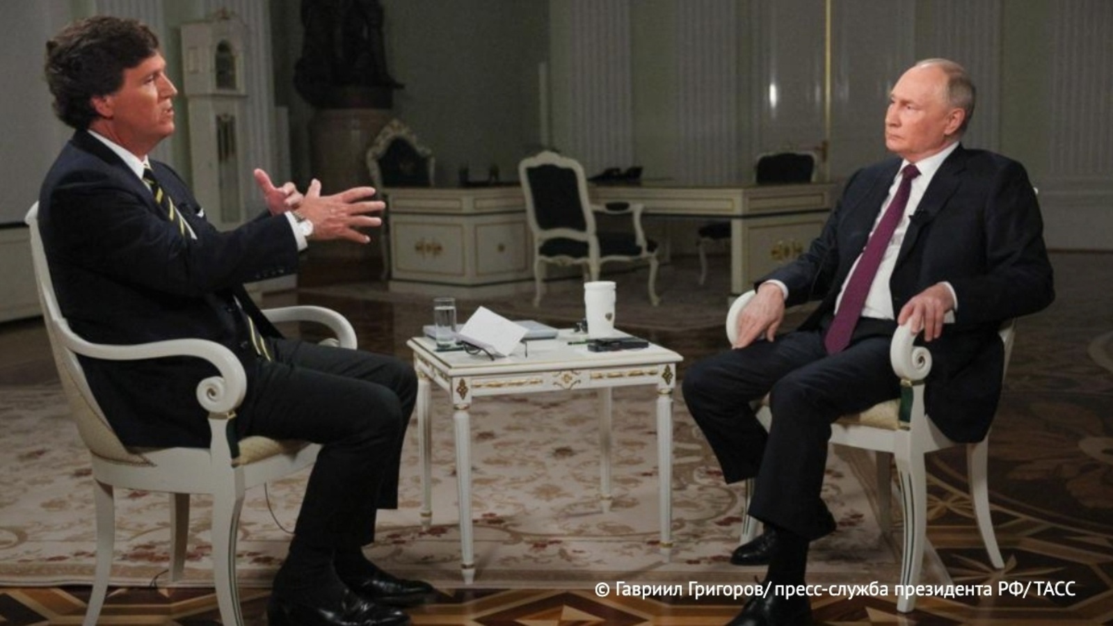 Песков рассказал о главной задаче интервью Путина Карлсону