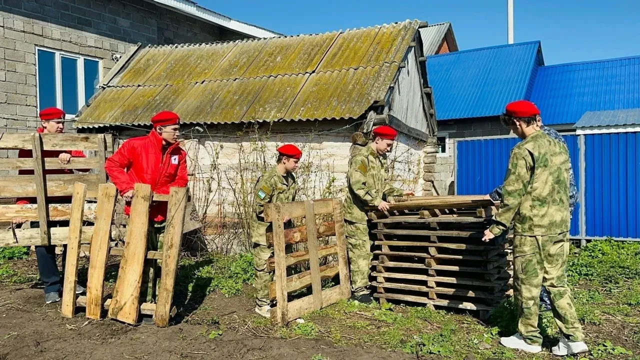 Хезмәт десанты   яугир әнисенә ярдәмләште